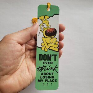 Vintage 90s Grimmy Don't Even Bookmark Tassel 1991 Comic Mother Grimm H-1464 80s